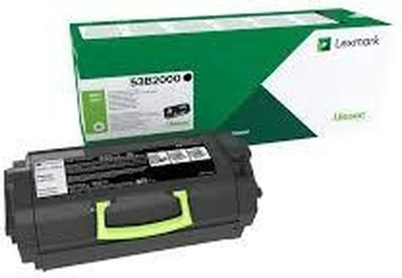 Toner Lexmark 53B2000 Black van Lexmark in Zwart – productfoto
