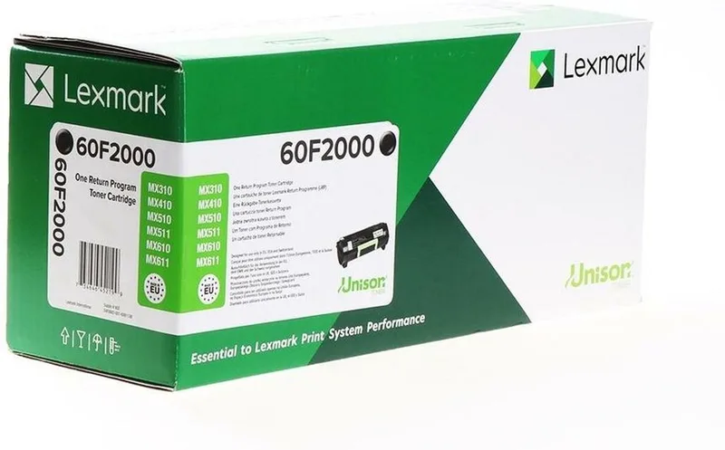 Toner Lexmark 602 Black de Lexmark en Noir – photo produit