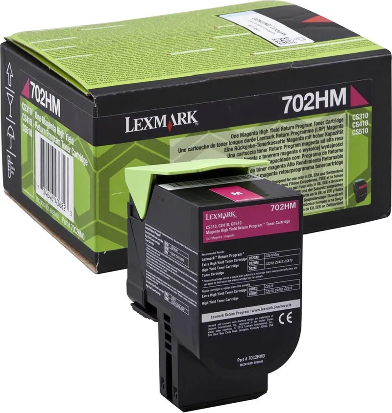 Toner Lexmark 702HM R van Lexmark in Magenta – productfoto