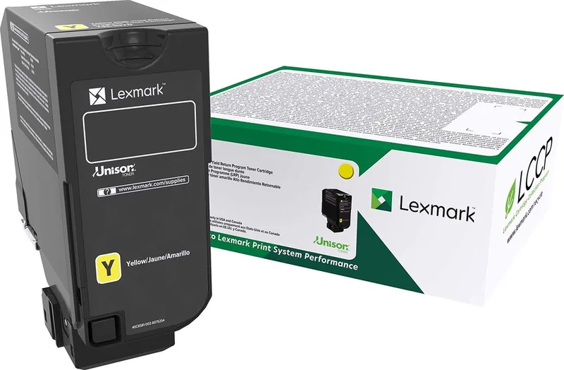 Toner Lexmark 75B20Y0 fra Lexmark i Gul – produktbillede