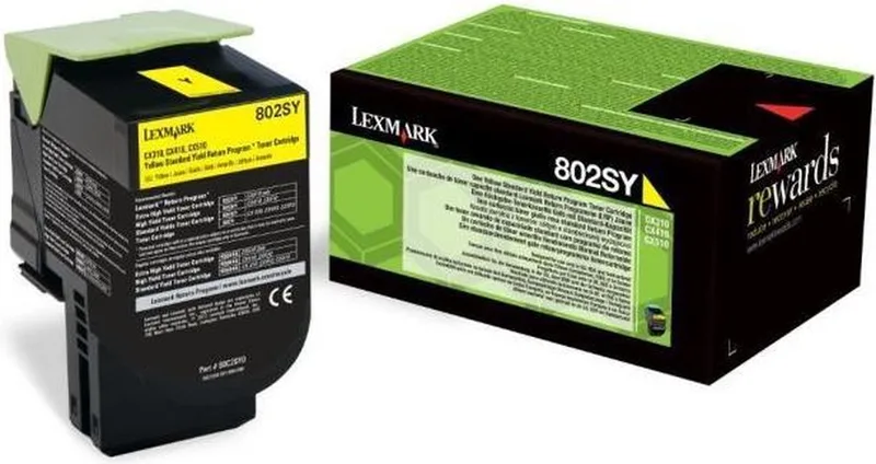 Toner Lexmark Black van Lexmark in Geel – productfoto