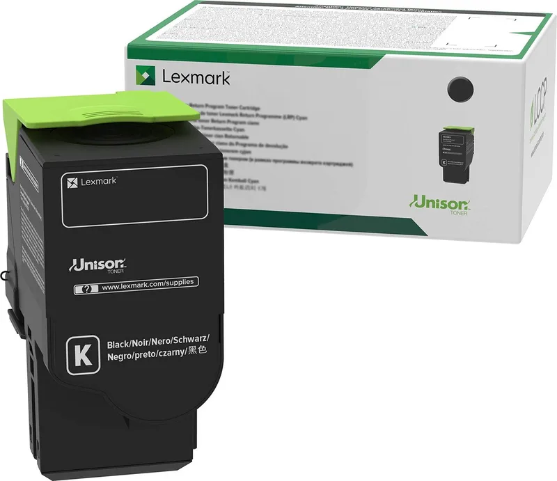 Toner Lexmark C2320K0 Black van Lexmark in Zwart – productfoto