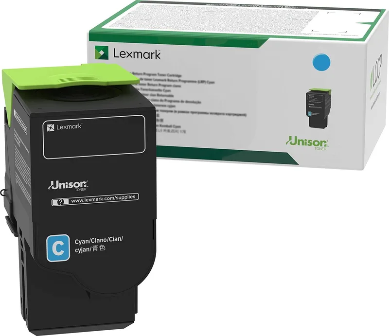 Toner Lexmark C232HC0 van Lexmark in Cyan – productfoto