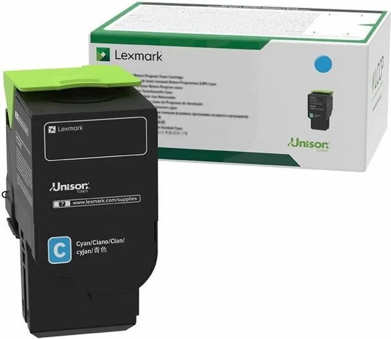 Toner Lexmark C242XC0 van Lexmark in Cyan – productfoto