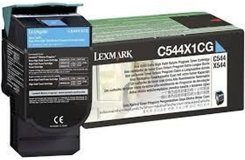 Toner Lexmark C544X1CG by Lexmark in Cyan – product photo