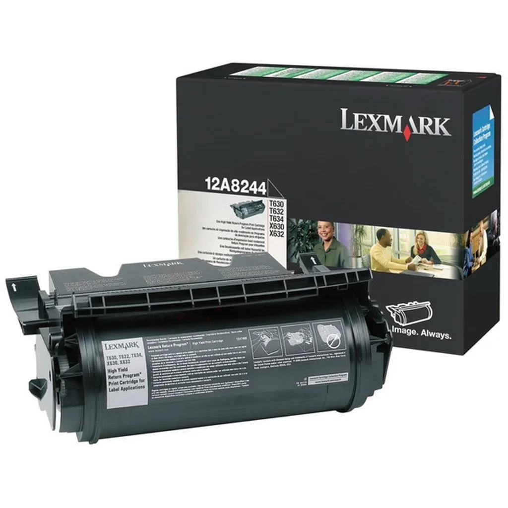 Toner sort 24.000 sider 12A8244 Sort de Lexmark – photo produit