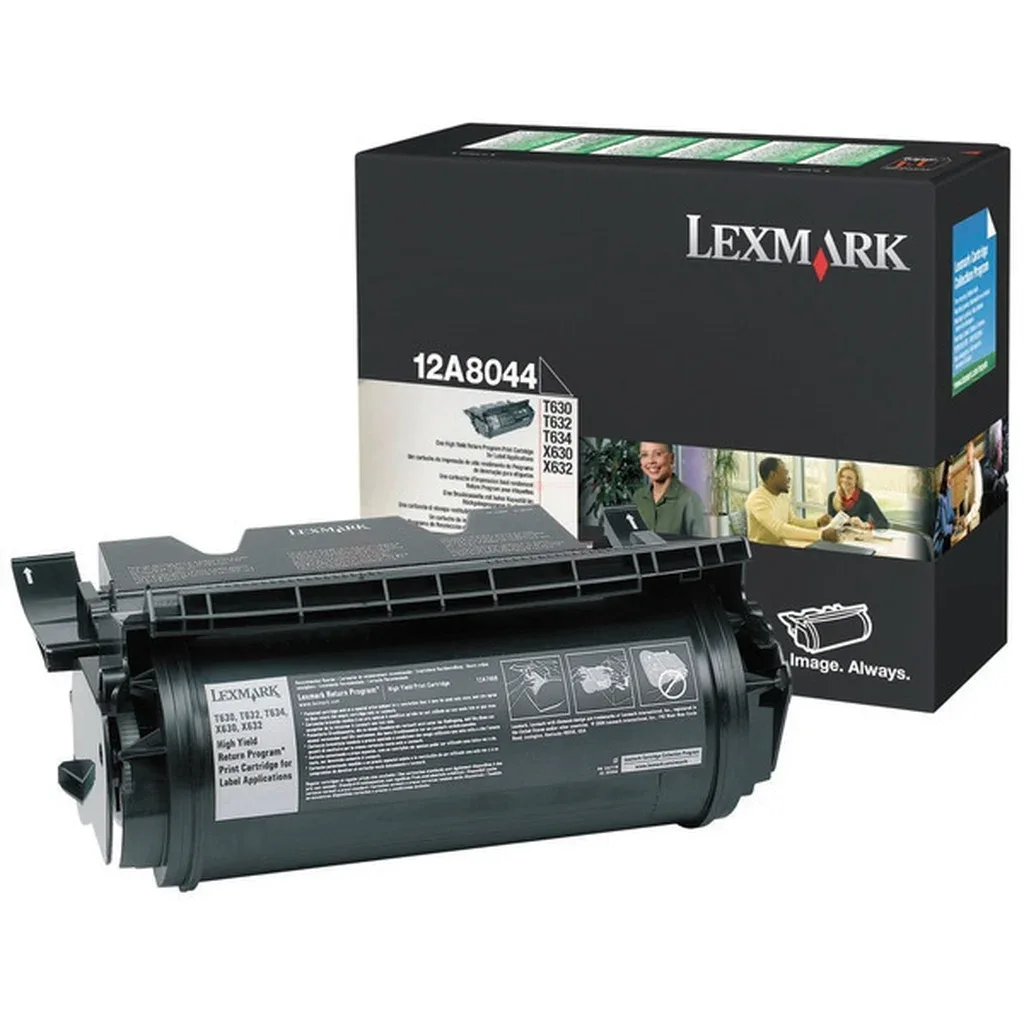 Toner sort 32.000 sider 12A8044 Sort de Lexmark – photo produit