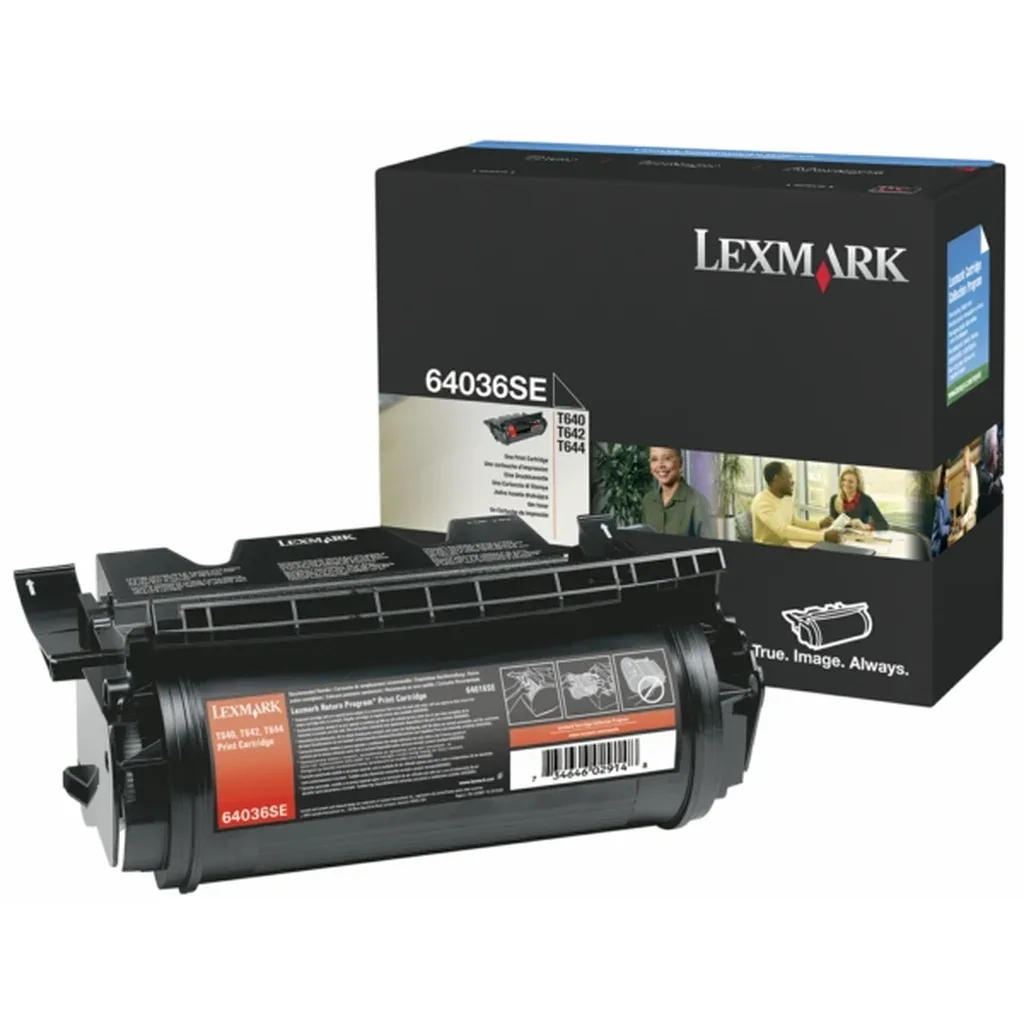 Toner sort 6.000 sider 64036SE Sort by Lexmark – product photo