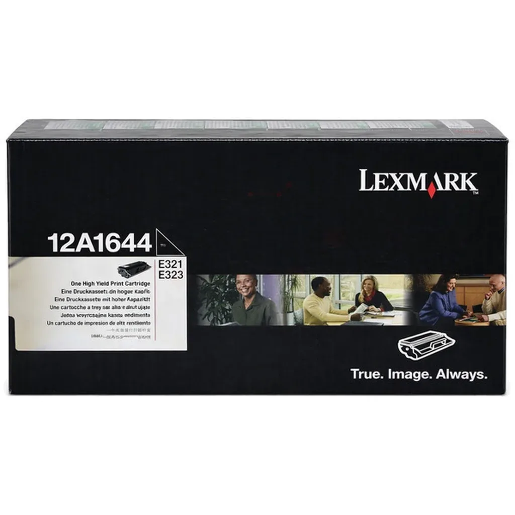 Toner sort Project, 6.000 sider 12A1644 Sort by Lexmark – product photo