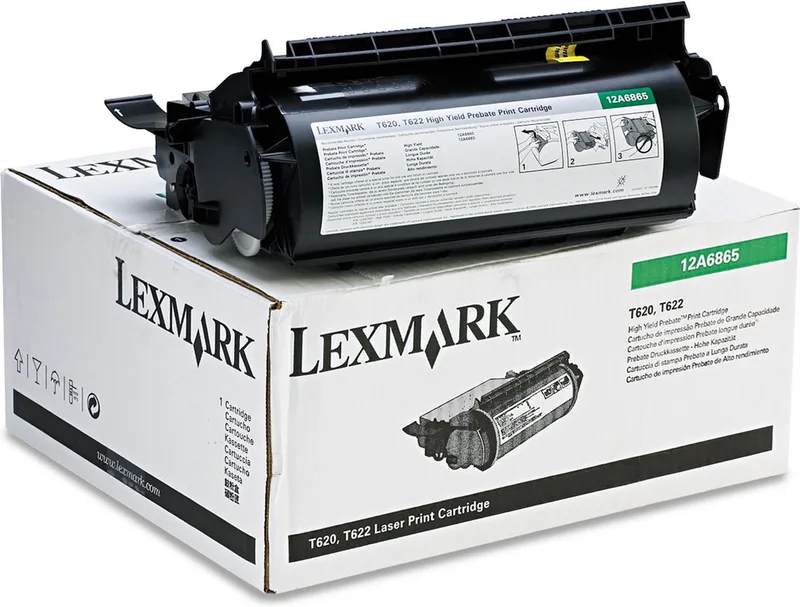 Toner T62X-30K prebate 0012A6865 von Lexmark in Schwarz – Produktfoto