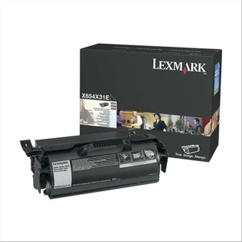 Tonercartridge 0X654X31E black by Lexmark in Black – product photo
