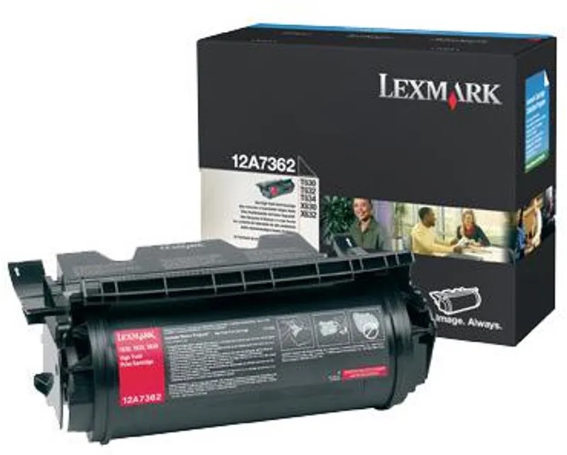 Tonercartridge T630/632/634 12A7362 by Lexmark in Black – product photo