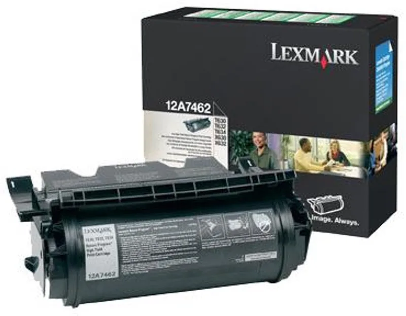 Tonercartridge T630/632/634 HC 12A7462 by Lexmark in Black – product photo