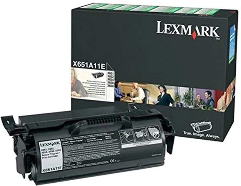 X651/ X652/ X654/ X656/ X658/ toner cartridge von Lexmark in Schwarz – Produktfoto