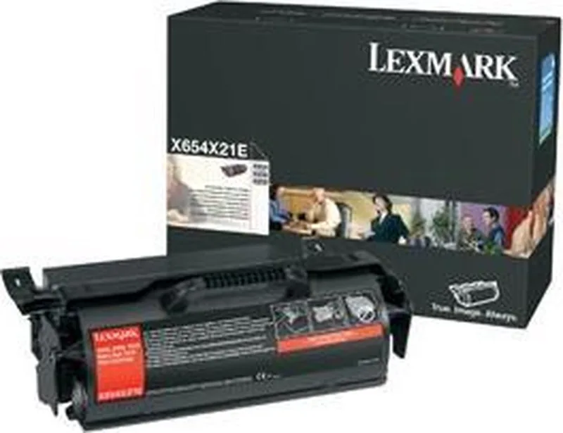 X654, X656, X658 toner cartridge by Lexmark in Black – product photo