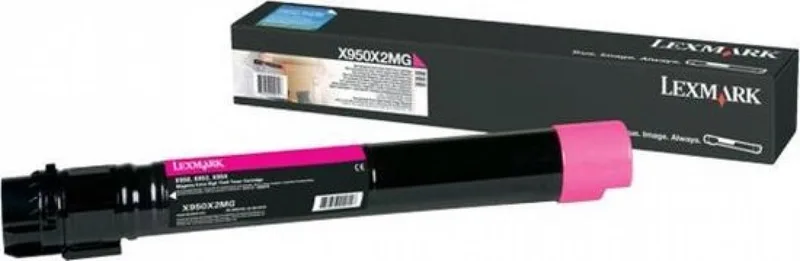 X950X2MG - Tonercartridge - Hoge capaciteit by Lexmark in Magenta – product photo