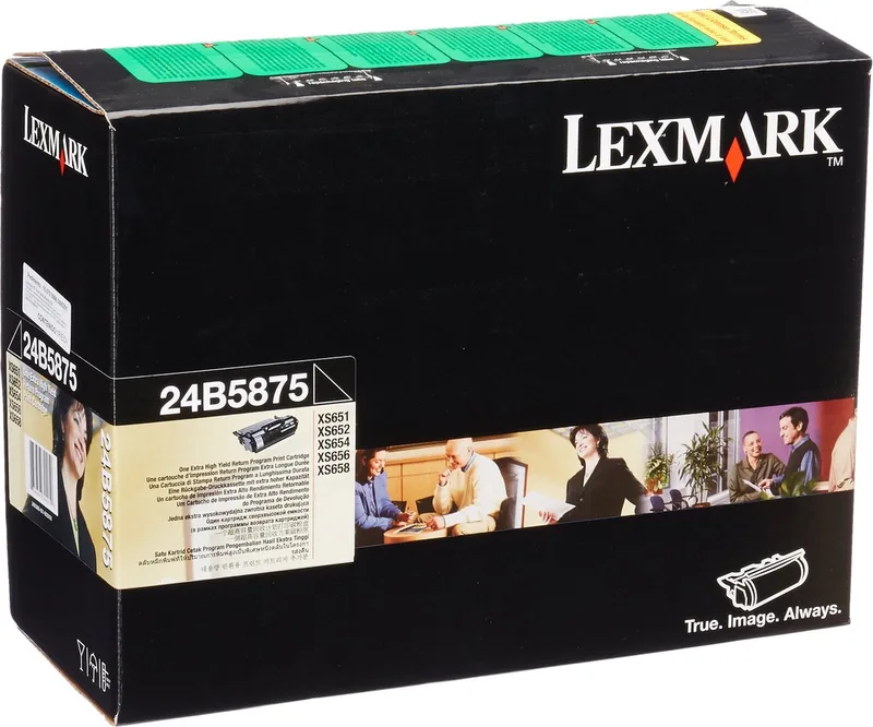 XS652de, XS654de, XS658x toner von Lexmark in Schwarz – Produktfoto