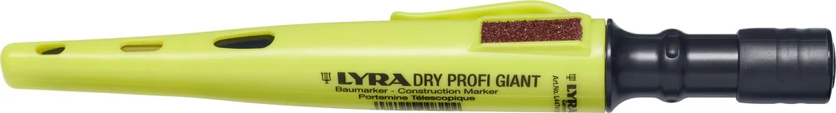 Dry Profi Giant + Giant Leads 4 st. 2B navulling van Lyra in Geel-zwart – productfoto