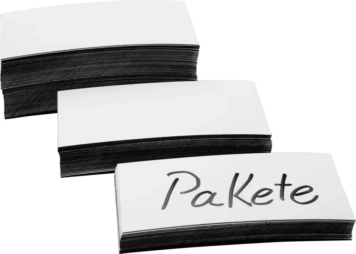 Etiketten Folie gemagnetiseerd (l x b x h) 100 x 30 x 0.6 mm 100 mm 100 stuk(s) von Magnetoplan – Produktfoto