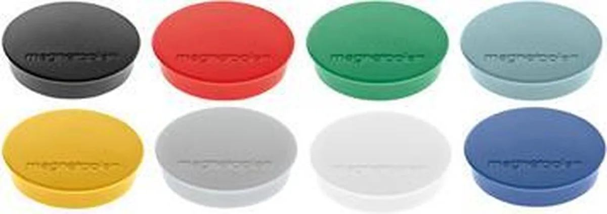 magneet Basic Ø 30 mm groen - 16 642 05 de Magnetoplan en Blanc – photo produit