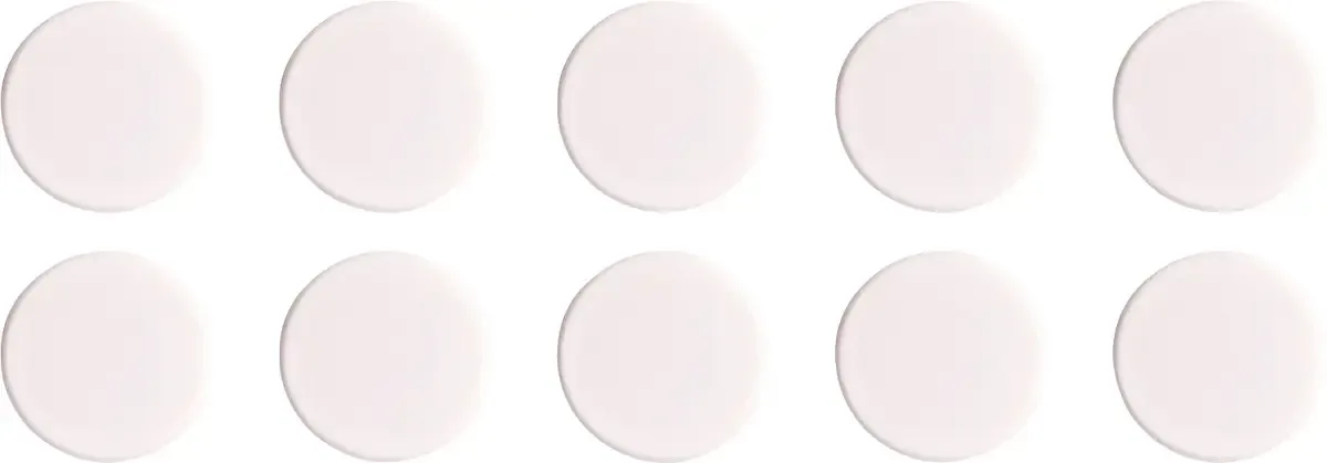Magneet Basic Serie (Ø) 24 mm Rond 10 stuk(s) 1862400 van Magnetoplan in Wit – productfoto