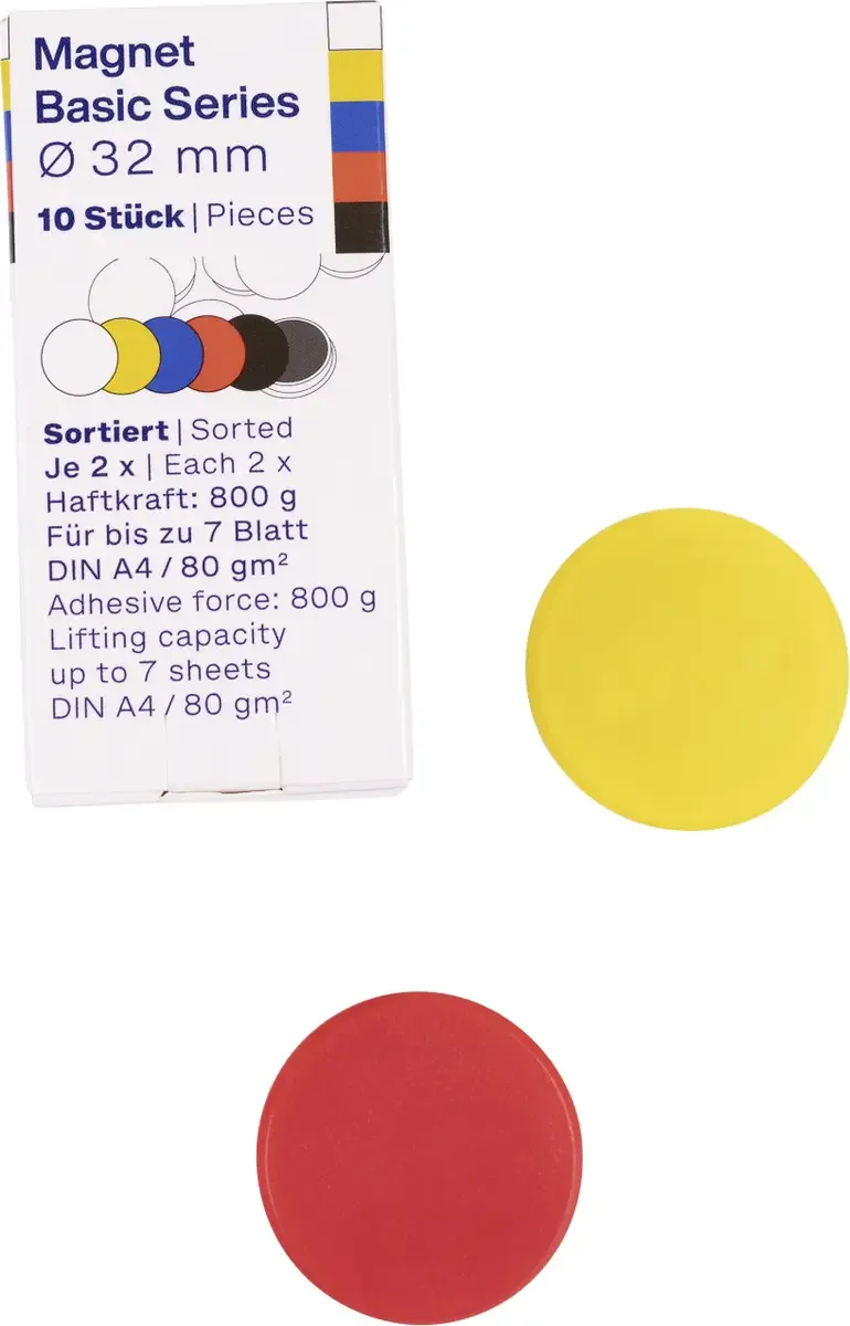 Magneet Basic Serie (Ø) 24 mm Rond 10 stuk(s) 1862410 von Magnetoplan – Produktfoto
