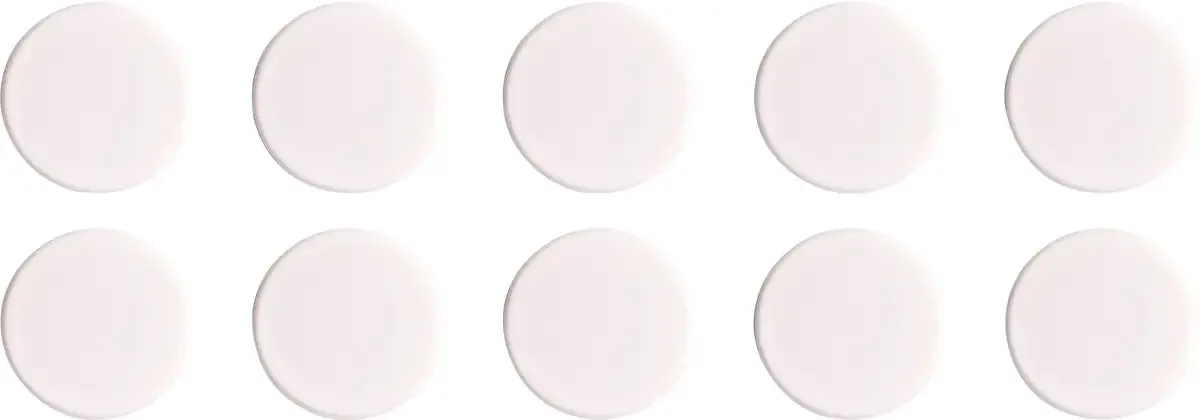 Magneet Basic Serie (Ø) 32 mm Rond 10 stuk(s) 1863200 von Magnetoplan in Weiß – Produktfoto