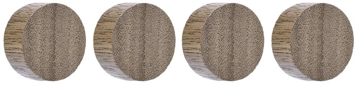 Magneet Circle (Ø) 30 mm 4 stuk(s) 1665451 de Magnetoplan en Walnoot – photo produit