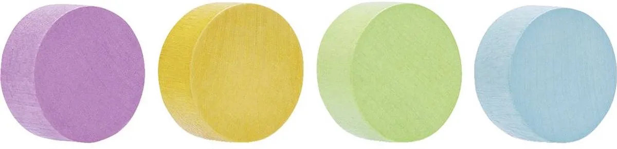 Magneet Circle (Ø) 30 mm Roze, Lichtoranje, Lichtgroen, Lichtblauw 4 stuk(s) 16654410 von Magnetoplan in Rosa, Lichtoranje, Hellgrün, Hellblau – Produktfoto