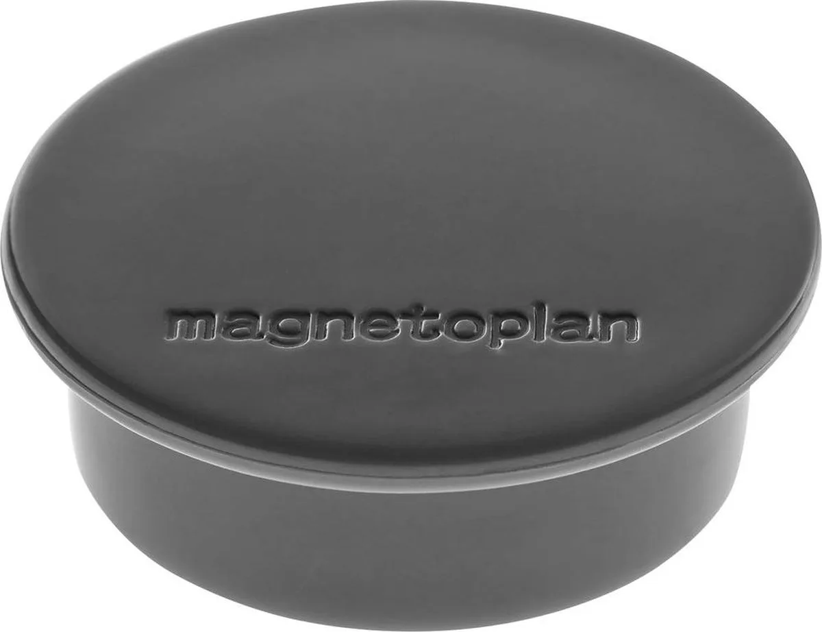 Magneet Discofix Color (Ø x h) 40 mm x 13 mm rond 10 stuk(s) 1662012 van Magnetoplan in Zwart – productfoto