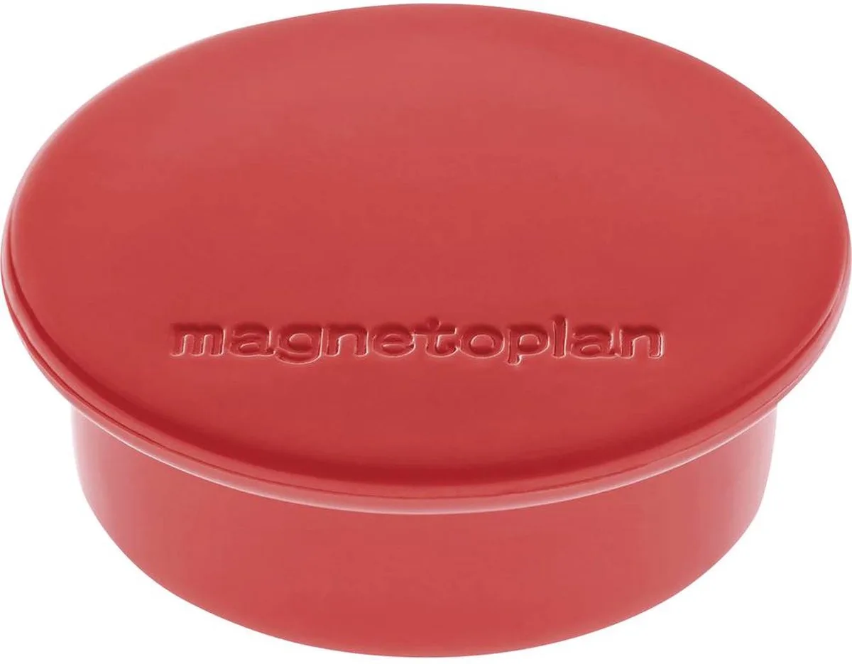 Magneet Discofix Color (Ø x h) 40 mm x 13 mm rond 10 stuk(s) 1662006 de Magnetoplan en Rouge – photo produit