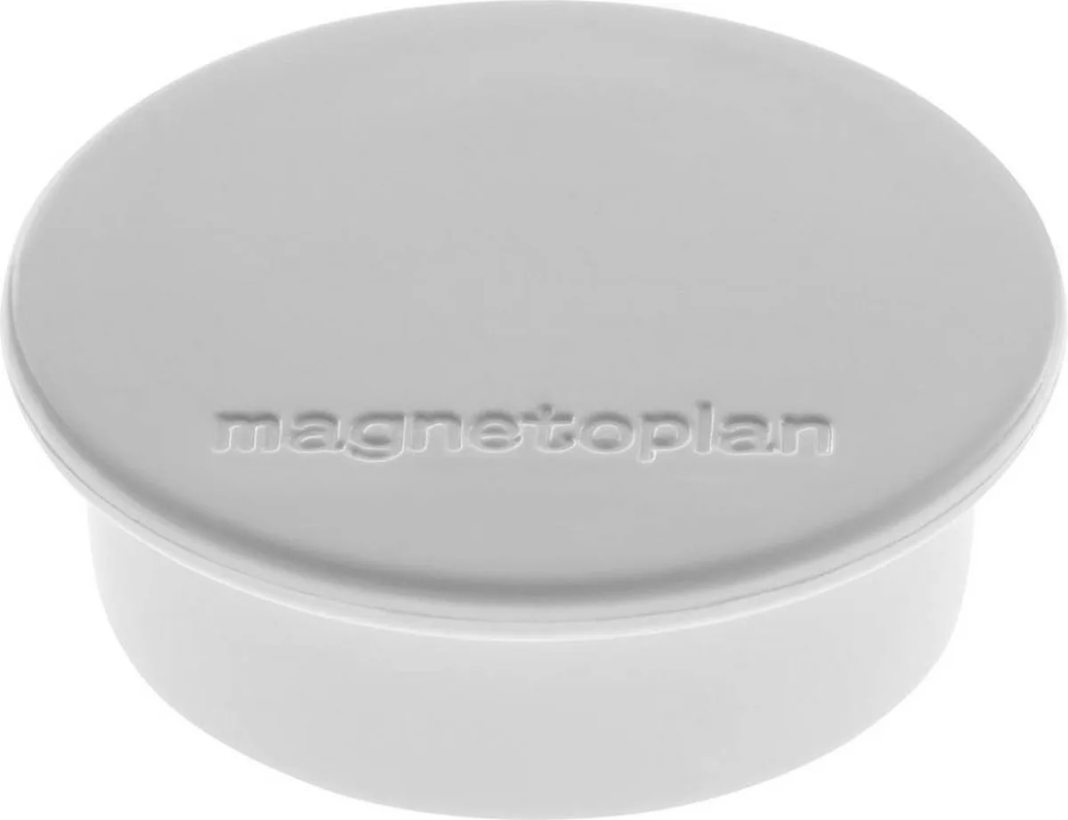 Magneet Discofix Color (Ø x h) 40 mm x 13 mm rond 10 stuk(s) 1662001 van Magnetoplan in Grijs – productfoto