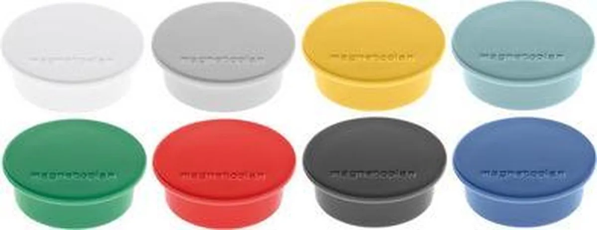 Magneet Discofix Kleur 1662002 40mm ge 10 st./pack. von Magnetoplan in Weiß – Produktfoto