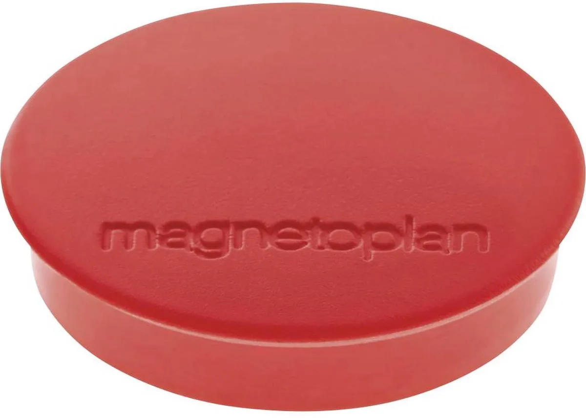 Magneet Discofix Standard (Ø x h) 30 mm x 8 mm rond 10 stuk(s) 1664206 von Magnetoplan in Rot – Produktfoto