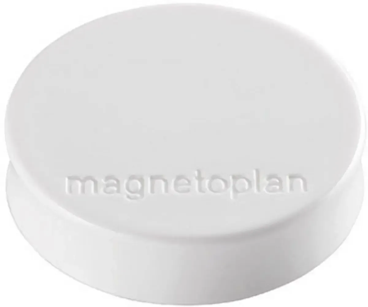 Magneet Ergo Medium (Ø x h) 30 mm x 8 m Rond 10 stuk(s) 1664000 van Magnetoplan in Wit – productfoto