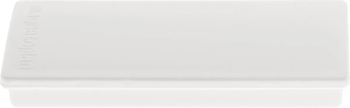 Magneet Magnet Block II (b x h) 55 mm x 22 mm rechthoekig 10 stuk(s) 1665100 van Magnetoplan in Wit – productfoto