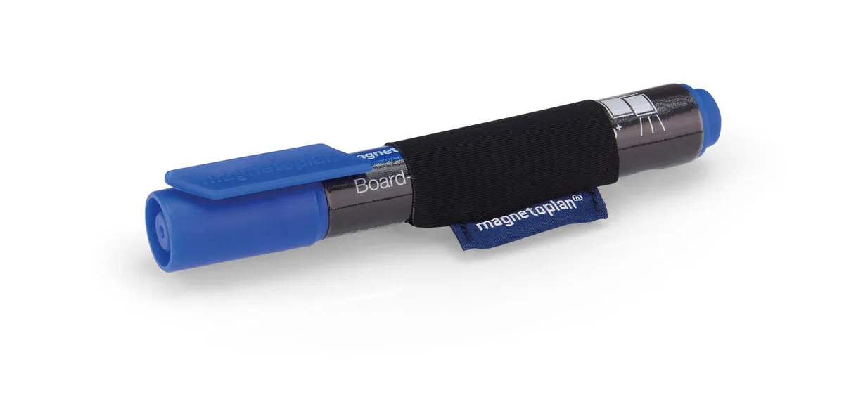 magnetischer Stiftehalter 3,0 x 4,6 x 0,2 cm schwarz van Magnetoplan – productfoto