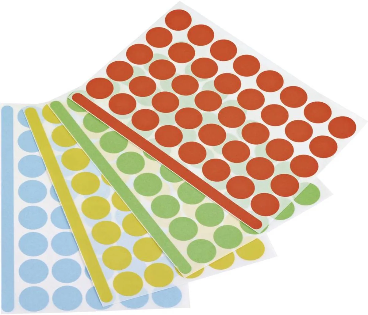 magnetoplan 1111526 Etiketten voor markeringspunten Ø 19 mm Blauw, Groen, Rood, Geel 1200 stuk(s) by Magnetoplan in Blue, Green, Red, Yellow – product photo