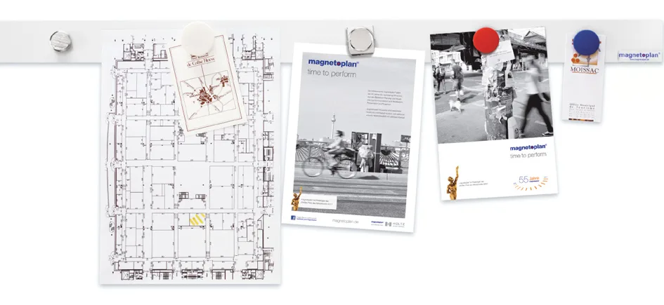magnetowand-Leiste, ohne Magnete, 500 mm fra Magnetoplan – produktbillede