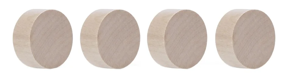 Neodym-Magnete Wood Series Circle, birke de Magnetoplan – photo produit