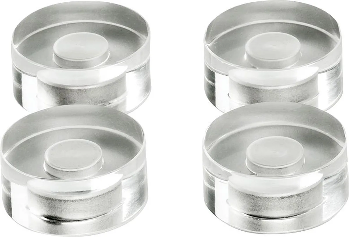 Neodymium magneet Acryl (Ø x h) 30 mm x 13 mm 4 stuk(s) 1680030 de Magnetoplan en Transparent – photo produit