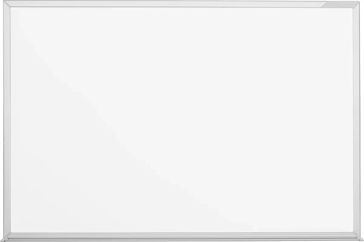 Whiteboard CC (b x h) 900 mm x 600 mm Geëmailleerd Incl. opbergbakje van Magnetoplan in Wit – productfoto