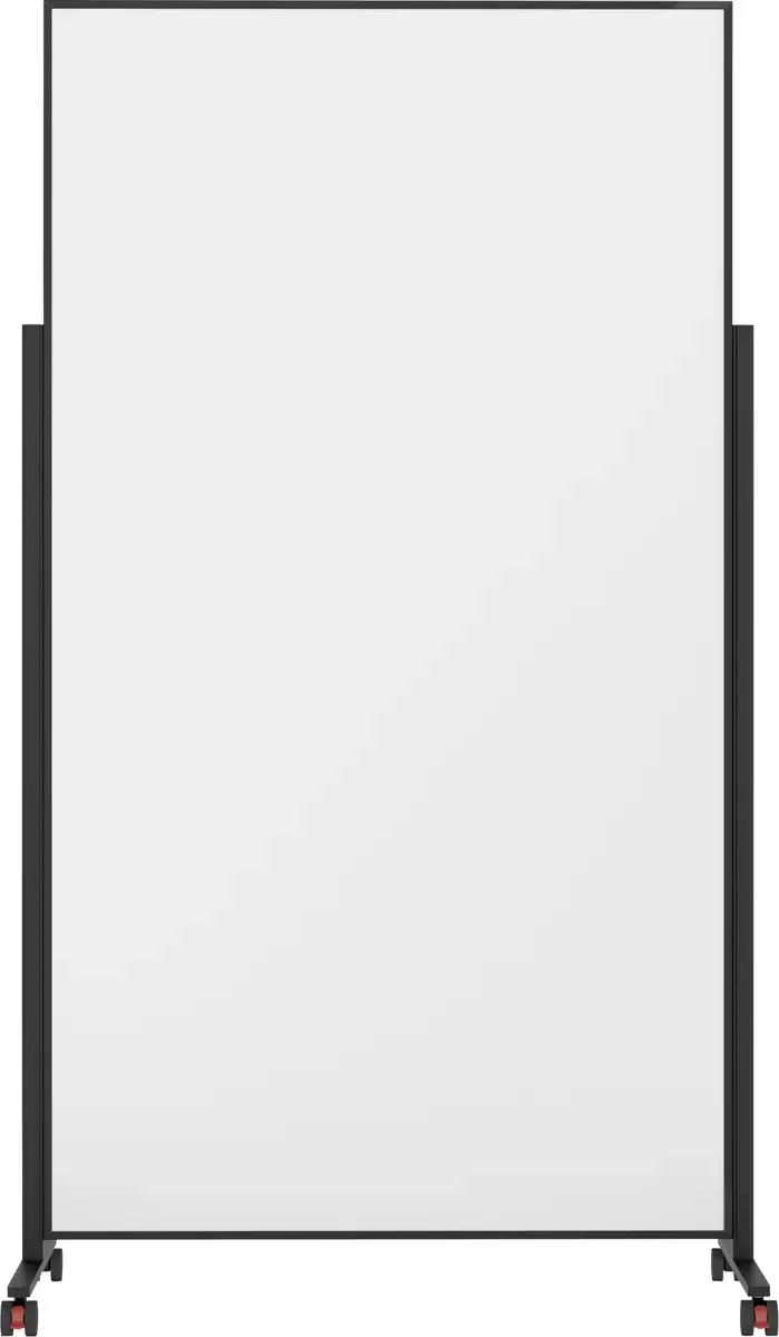 Whiteboard Vario (b x h) 100 cm x 180 cm Zwart, Wit Gelakt, Glad Aan beide zijden te gebruiken, Horizontaal- of verticaalformaat von Magnetoplan in Schwarz, Weiß – Produktfoto