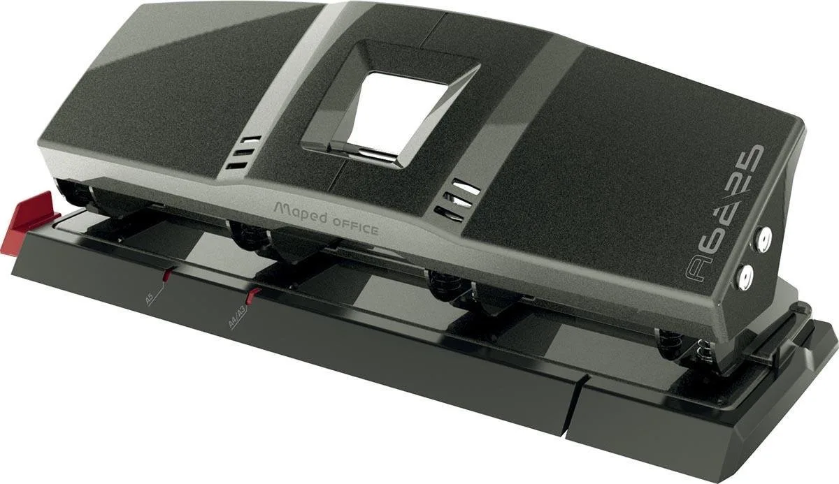 Advanced Metal 4-gaats perforator - 25/30 vel - taupé metallic från Maped i Metallic taupe – produktbild