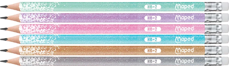 Bleistift GLITTER, mit Radierer, HB by Maped – product photo