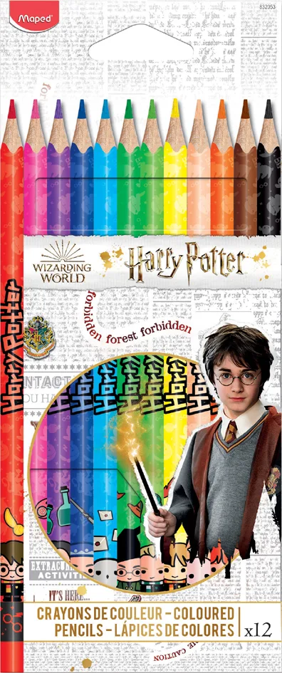 Dreikant-Buntstifte HARRY POTTER, 12er Kartonetui van Maped – productfoto