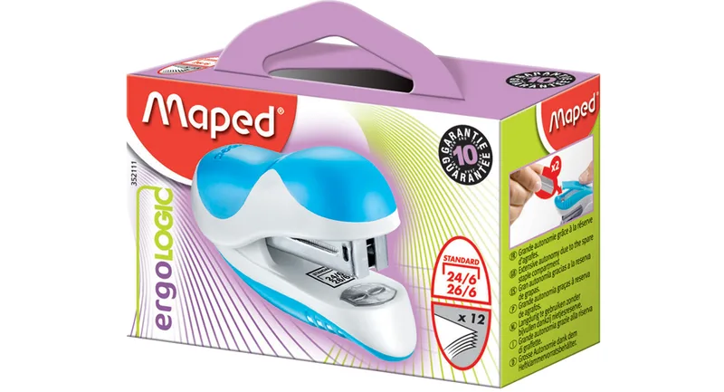 Heftgerät Ergologic Mini, farbig sortiert by Maped – product photo
