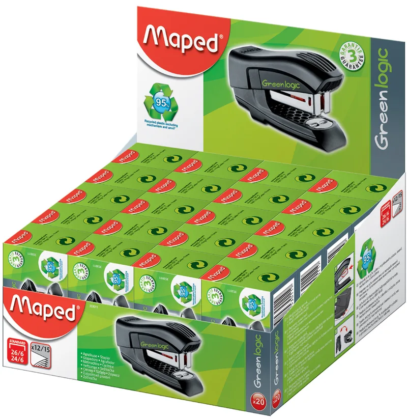 Heftgerät Mini Standard Greenlogic, 20er Display by Maped – product photo