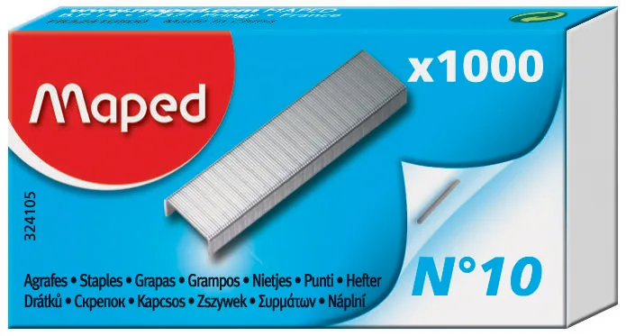 Heftklammern Nr. 10, verzinkt, Kleinpackung by Maped – product photo