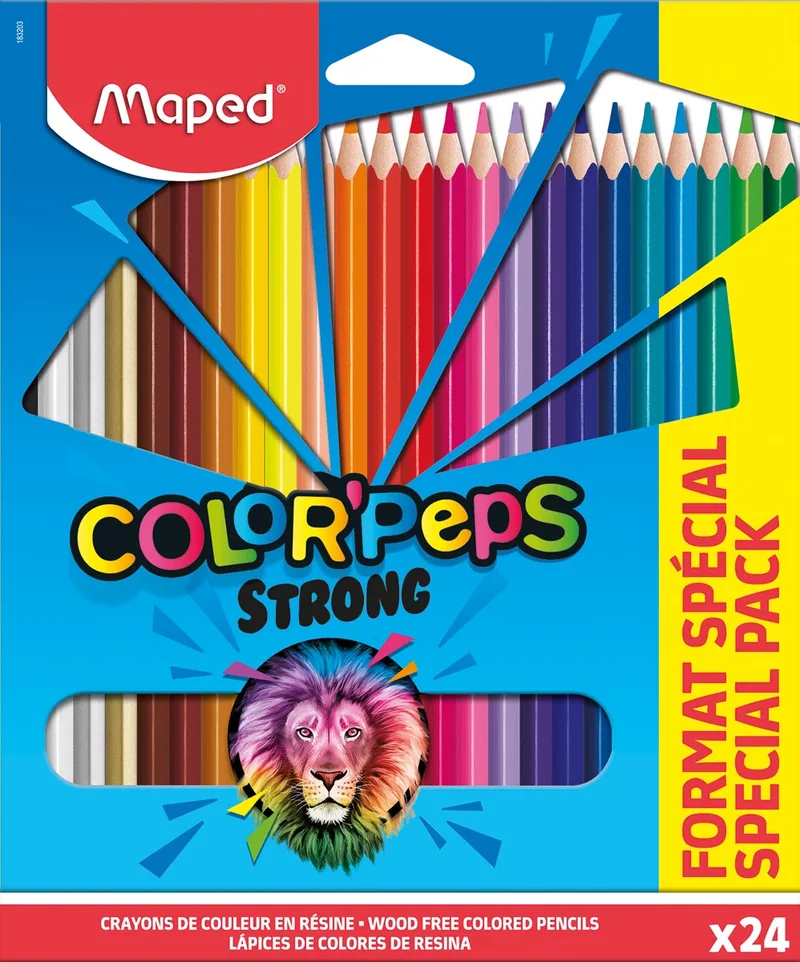 kleurpotlood Color'Peps 20 kleurpotloden + 4 fluo de Maped – photo produit